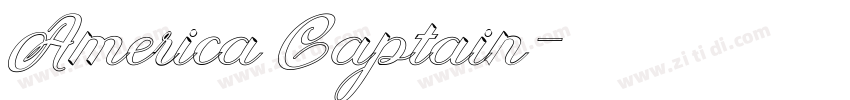 America Captain字体转换